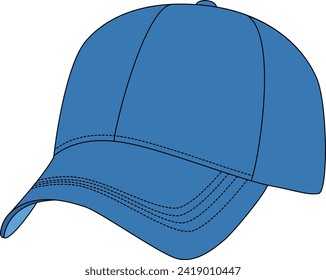 Ilustración del diseño plano de la cápsula de béisbol