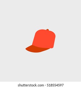 baseball cap flat icon illustration isolated vector sign symbol