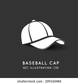 Baseball Cap in Flat Style. Vector illustration