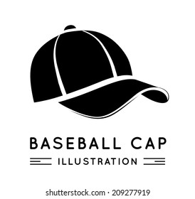 Baseball Cap in Flat Style. Vector illustration