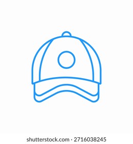 Vector de signo de icono de gorra de béisbol