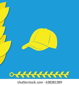 Baseball cap icon.