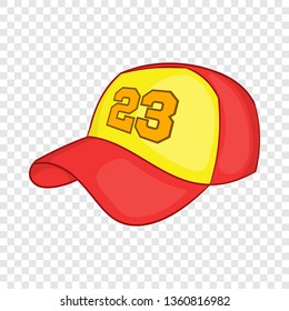 Baseball cap icon in cartoon style isolated on background for any web design 