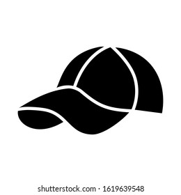 Baseball cap  icon design template, vector icon designed in flat style isolated on white background, solid icon vector design, can be used for web and various needs of your project