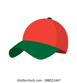 Baseball cap icon. flat vector illustration isolate on a white background