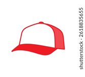 Baseball cap icon. Baseball hat isolated. Vector