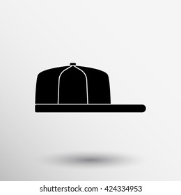Baseball cap icon hat sport isolated clothing clothes logo.