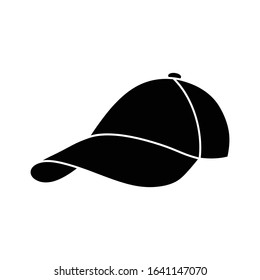 Baseball cap icon, hat icon vector