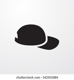 baseball cap icon illustration isolated vector sign symbol