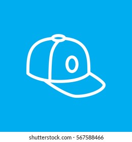baseball cap icon illustration isolated vector sign symbol