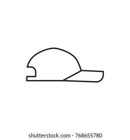 baseball cap icon illustration isolated vector sign symbol