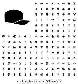 Baseball cap icon illustration isolated vector sign symbol. editable clothes icons vector set.