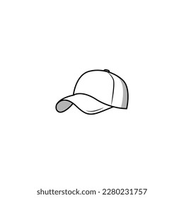 Baseball cap icon isolated vector graphics