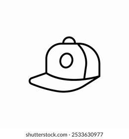 baseball cap icon sign vector