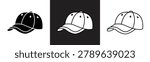 Baseball cap icon in silhouette and line style
By Passatic, vector illustration