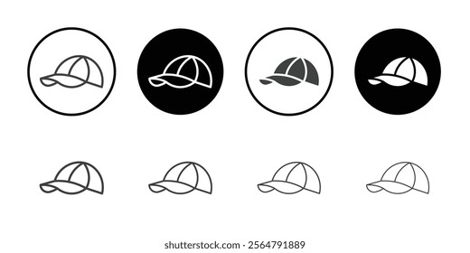 Baseball cap icon simple vector symbol
