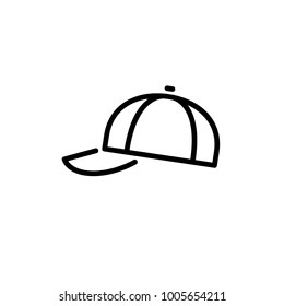 baseball cap icon vector