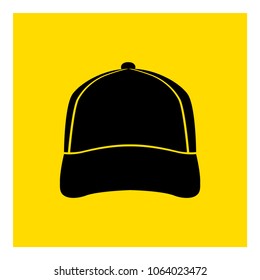 Baseball cap icon vector