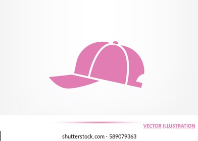 baseball cap icon vector