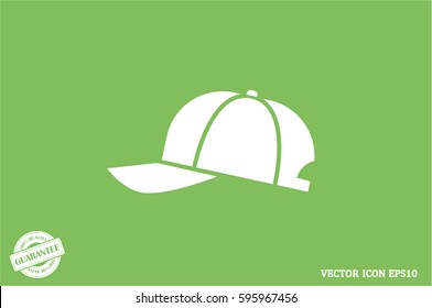 baseball cap icon vector