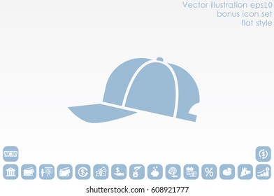 baseball cap icon vector