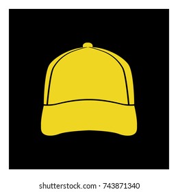 baseball cap icon vector