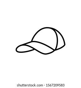 Baseball cap icon vector design illustration