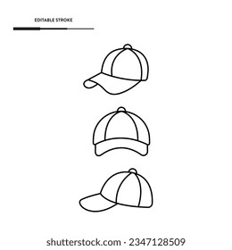 Baseball Cap Icon Vector Design.