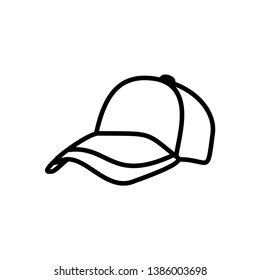 Baseball Cap Icon Vector Illustration - Vector