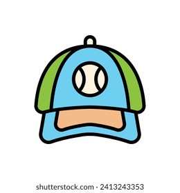 Baseball Cap Icon Vector Illustration