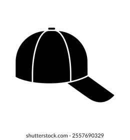 Baseball cap icon vector. Baseball illustration sign. Headdress symbol or logo.