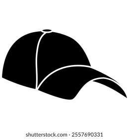 Baseball cap icon vector. Baseball illustration sign. Headdress symbol or logo.