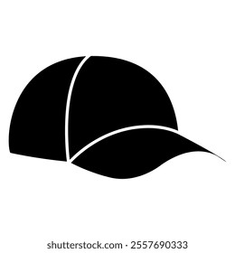 Baseball cap icon vector. Baseball illustration sign. Headdress symbol or logo.