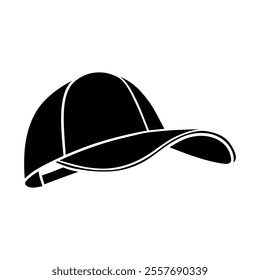 Baseball cap icon vector. Baseball illustration sign. Headdress symbol or logo.