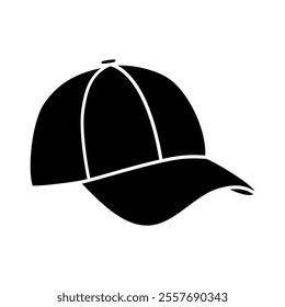 Baseball cap icon vector. Baseball illustration sign. Headdress symbol or logo.