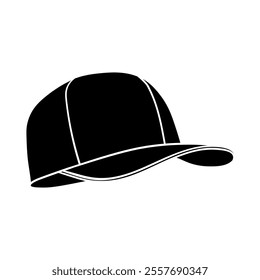 Baseball cap icon vector. Baseball illustration sign. Headdress symbol or logo.