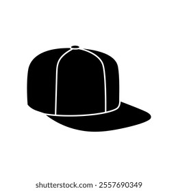 Baseball cap icon vector. Baseball illustration sign. Headdress symbol or logo.