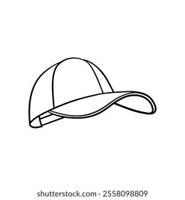 Baseball cap icon vector. Baseball illustration sign. Headdress symbol or logo.