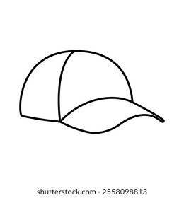 Baseball cap icon vector. Baseball illustration sign. Headdress symbol or logo.