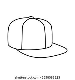 Baseball cap icon vector. Baseball illustration sign. Headdress symbol or logo.