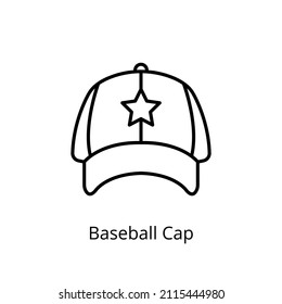 baseball cap icon in vector. Logotype