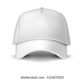 Baseball cap isolated on white background. Vector illustration. 