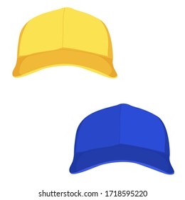 Baseball cap isolated on white background. Vector illustration.