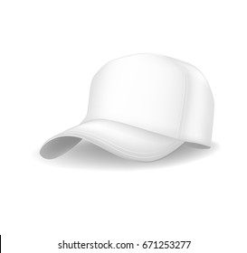  baseball cap isolated on white background vector illustration
