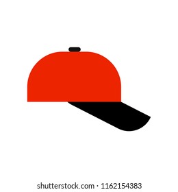 Baseball cap isolated. Summer hat Vector illustration
