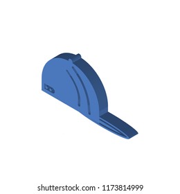 Baseball cap isometric left top view 3D icon