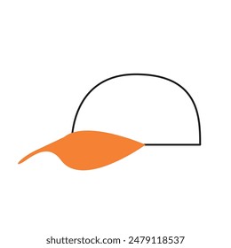 Baseball cap line icon. linear trendy style sign for mobile concept, web design, banner, logo, icon, poster, Symbol, retail. Cap outline vector icon graphics for sport, market, outwear, merch 