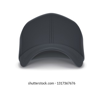 Baseballkappe. Mann, Kopfbedecker. Kleidung Design. Trendmode. Sportbekleidung. Hut anzeigen. Mode-Look. Einziger weißer Hintergrund. Eps10 Vektorgrafik.