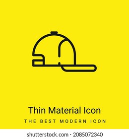 Título de béisbol icono de material amarillo brillante mínimo