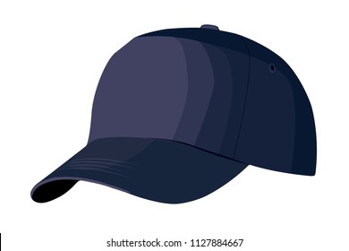 baseball cap realistic vector illustration isolated no background